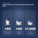 BOLÍGRAFO BÁSICO DE TINTA DE ACEITE COREBALL VERDE RAYLU - formato de venta: paquete de 50, caja de 1000, palé de 40000