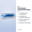 TONER EPSON C13S050190 NEGRO - características principales