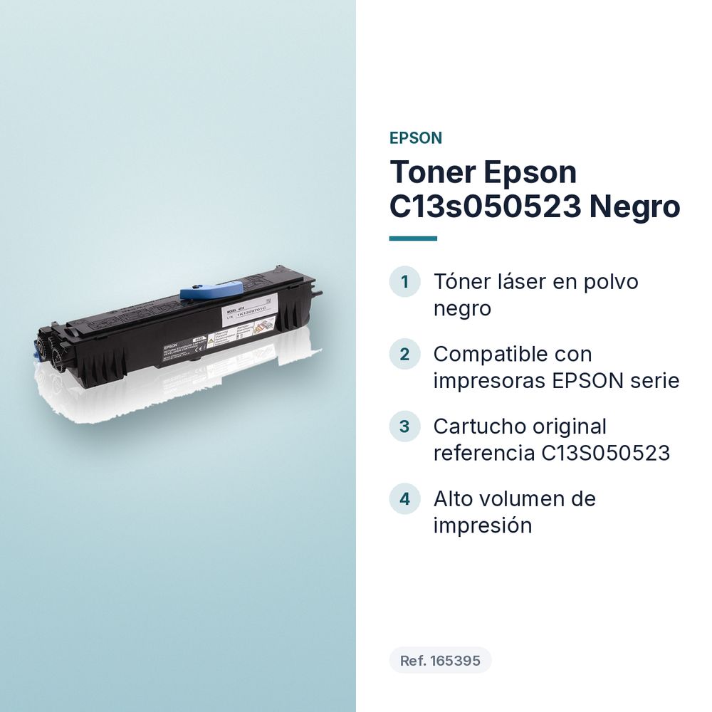 TONER EPSON C13S050523 NEGRO - características principales