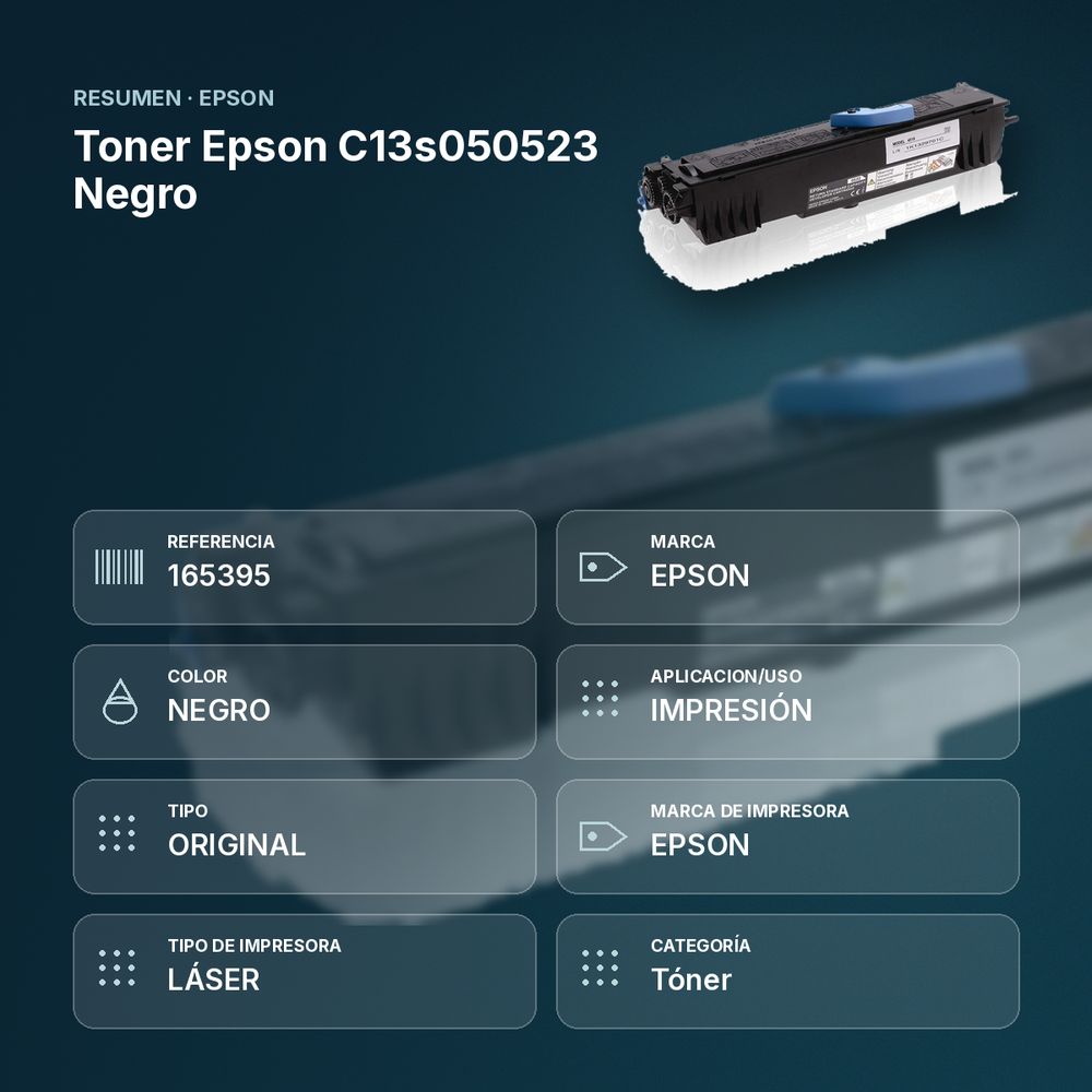 TONER EPSON C13S050523 NEGRO - resumen de atributos