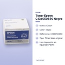 TONER EPSON C13S050650 NEGRO - características principales