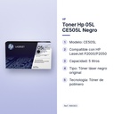 TONER HP 05L CE505L NEGRO - características principales