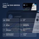 TONER HP 124A Q6000A NEGRO - resumen de atributos
