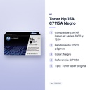 TONER HP 15A C7115A NEGRO - características principales