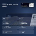 TONER HP 304L CC530L NEGRO - resumen de atributos