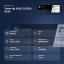 TONER HP 304L CC531L CYAN - resumen de atributos