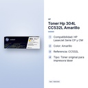 TONER HP 304L CC532L AMARILLO - características principales