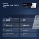 TONER HP 305L CE411L CYAN - resumen de atributos