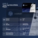 TONER HP 51A Q7551A NEGRO - resumen de atributos