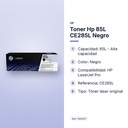 TONER HP 85L CE285L NEGRO - características principales