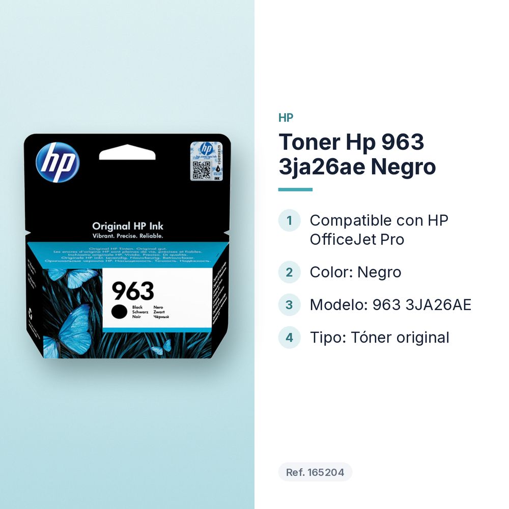 TONER HP 963 3JA26AE NEGRO - características principales