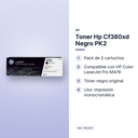 TONER HP CF380XD NEGRO PK2 - características principales