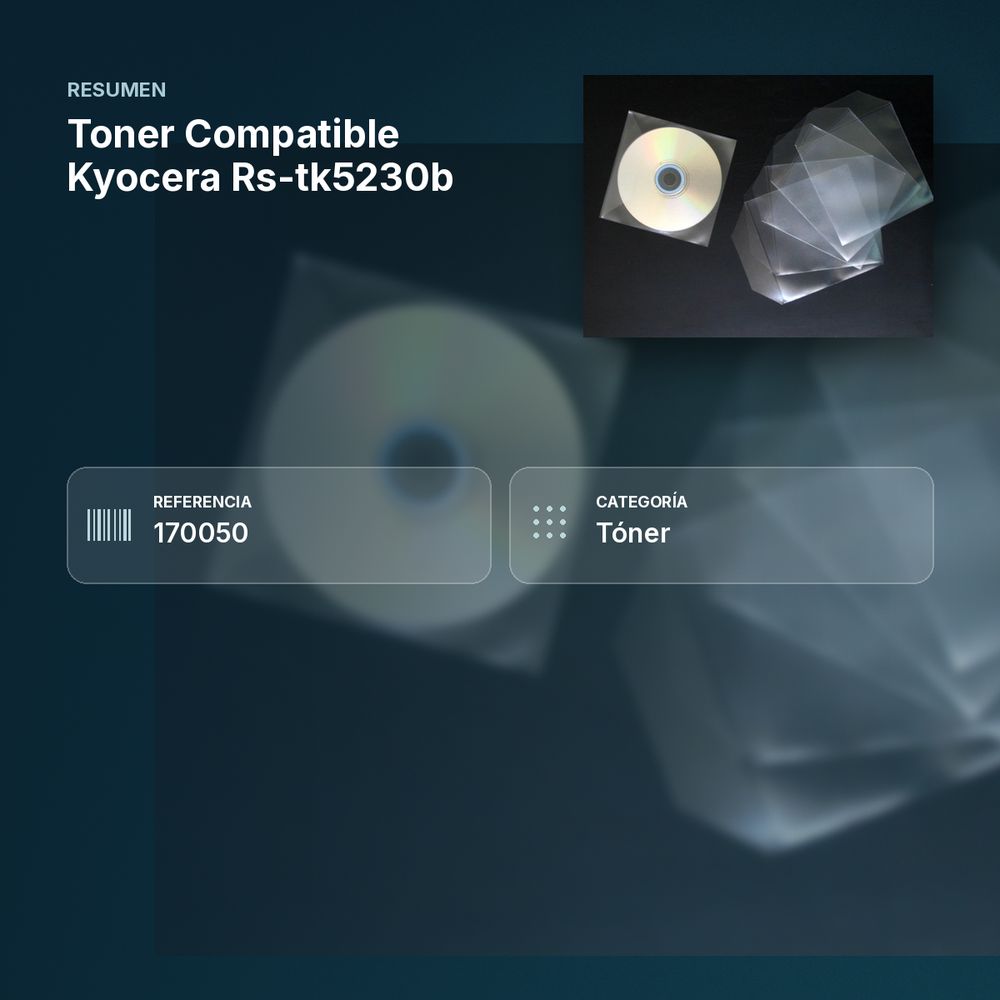 TONER COMPATIBLE KYOCERA RS-TK5230B - resumen de atributos