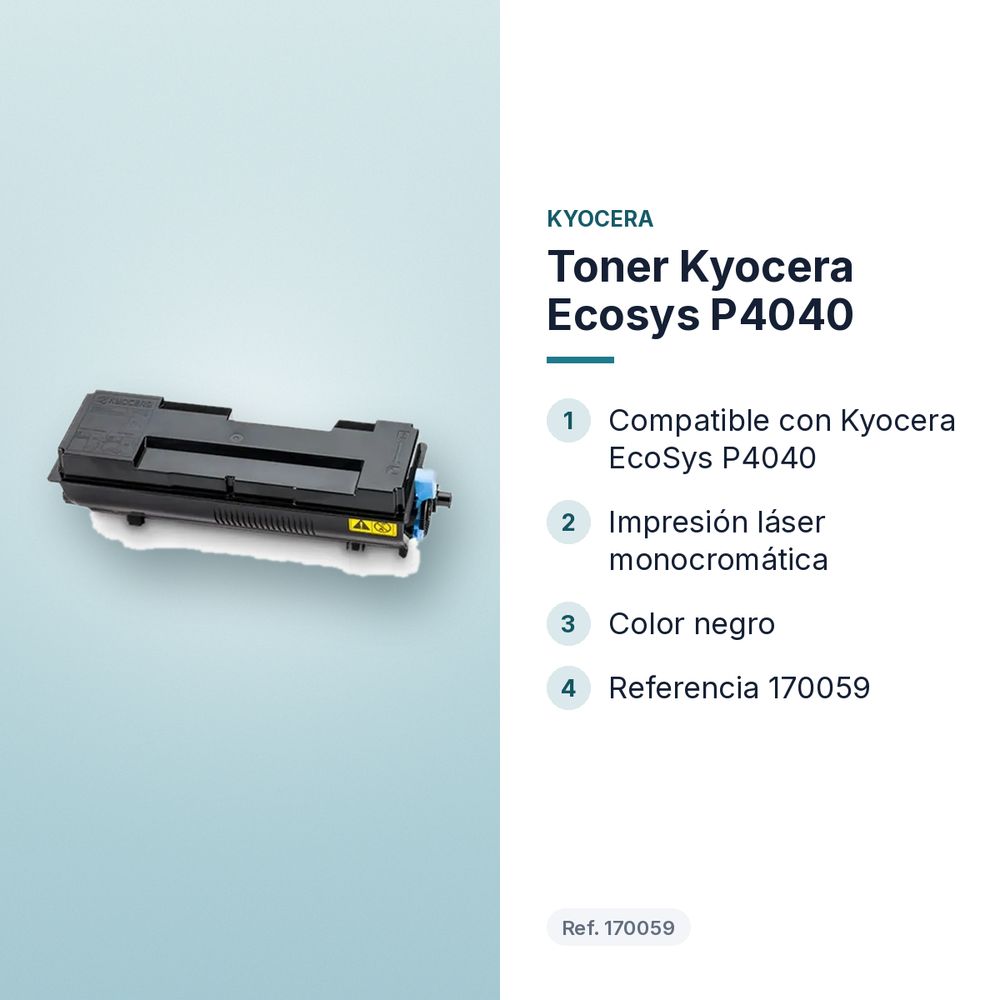 TONER KYOCERA ECOSYS P4040 - características principales