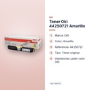TONER OKI 44250721 AMARILLO - características principales