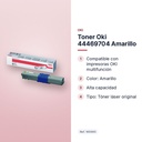 TONER OKI 44469704 AMARILLO - características principales