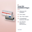 TONER OKI 44469803 NEGRO - características principales