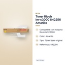 TONER RICOH IM-C3000 842256 AMARILLO - características principales