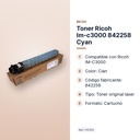 TONER RICOH IM-C3000 842258 CYAN - características principales