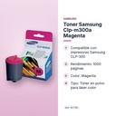 TONER SAMSUNG CLP-M300A MAGENTA - características principales