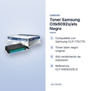 TONER SAMSUNG CLTK6092S/ELS NEGRO - características principales