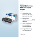 TONER SAMSUNG MLT-D103S/ELS NEGRO - características principales