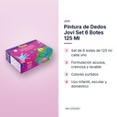 PINTURA DE DEDOS JOVI SET 6 BOTES 125 ML - características principales