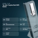 TP-LINK TARJETA RED WIFI N300 - resumen de atributos