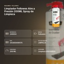 LIMPIADOR FELLOWES AIRE A PRESIÓN 200ML SPRAY DE LIMPIEZA - resumen de atributos