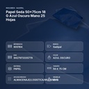 PAPEL SEDA 50×75CM 18 G AZUL OSCURO MANO 25 HOJAS - resumen de atributos