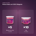 PINTURA DEDO JOVI 125CC MAGENTA - formato de venta: caja de 10