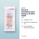 SET DE 6 VACIADORES PARA PASTAS Y ARCILLAS 19CM - características principales