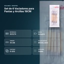 SET DE 6 VACIADORES PARA PASTAS Y ARCILLAS 19CM - resumen de atributos