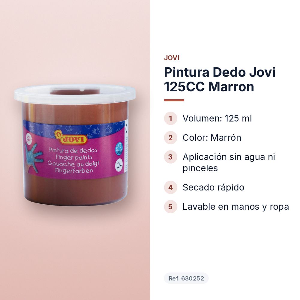 PINTURA DEDO JOVI 125CC MARRON - características principales