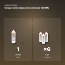 VINAGRE DE LIMPIEZA CONCENTRADO 1000ML - formato de venta: caja de 6