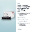 XEROX EVERYDAY TONER PARA HP 05X CE505X CRG119II GPR41 NEGRO - características principales
