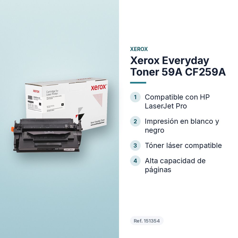 XEROX EVERYDAY TONER 59A CF259A  - características principales