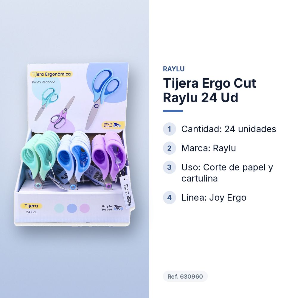 TIJERA ERGO CUT RAYLU 24 UD - características principales
