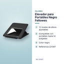 ELEVADOR PARA PORTÁTILES NEGRO FELLOWES - características principales