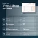TALONARIO DE ALBARANES 4º APAISADO DUPLICADO AUTOCOPIANTE - resumen de atributos