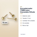 ENCUADERNADOR 17MM LATON S/ARANDELA 100UDS - características principales