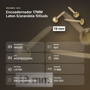ENCUADERNADOR 17MM LATON S/ARANDELA 100UDS - resumen de atributos