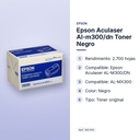 EPSON ACULASER AL-M300/DN  TONER NEGRO - características principales