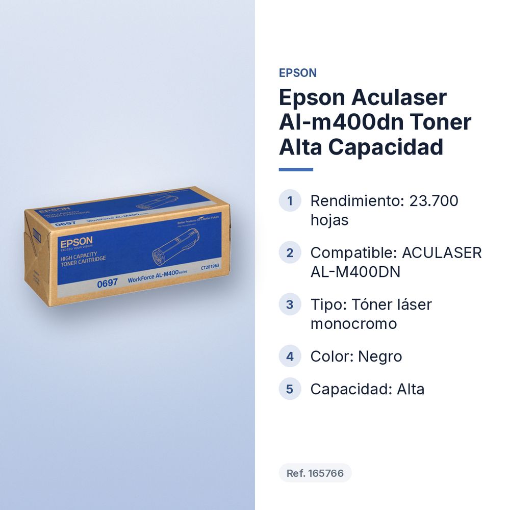 EPSON ACULASER AL-M400DN TONER ALTA CAPACIDAD - características principales