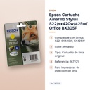 EPSON CARTUCHO AMARILLO STYLUS S22/SX420W/425W/ OFFICE BX305F - características principales