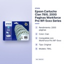 EPSON CARTUCHO CIAN 79XL 2000 PAGINAS WORKFORCE PRO WF-5XXX SERIES - características principales