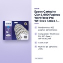 EPSON CARTUCHO CIAN L 900 PAGINAS WORKFORCE PRO WF-5XXX SERIES / WF-4630DWF Nº79 - características principales