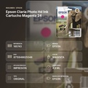 EPSON CLARIA PHOTO HD INK CARTUCHO MAGENTA 24 - resumen de atributos