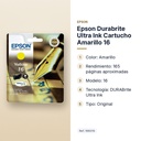 EPSON DURABRITE ULTRA INK CARTUCHO AMARILLO 16 - características principales