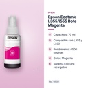 EPSON ECOTANK L355/L555 BOTE MAGENTA - características principales